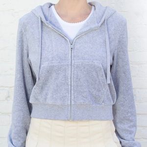 Brandy Melville Becca Velour Hoodie